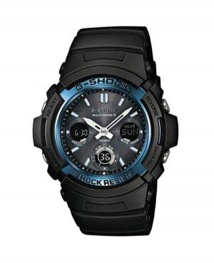 Men Sports Functional Diver Japan Eco-Drive Digital Watch Timer CASIO AWG-M100A-1AER G-Shock Black Dial 52mm