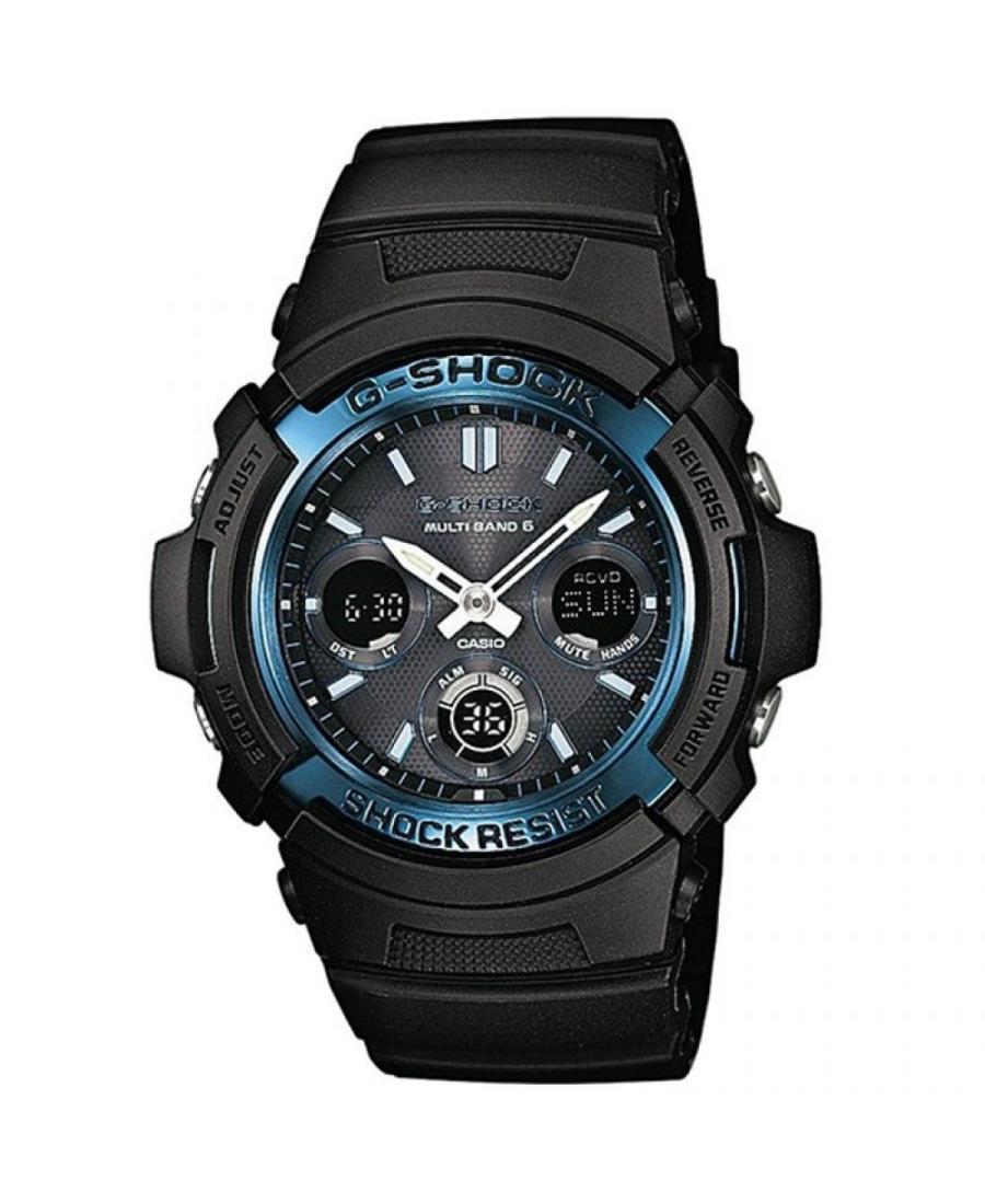 Men Japan Sports Functional Eco-Drive Watch Casio AWG-M100A-1AER G-Shock Black Dial