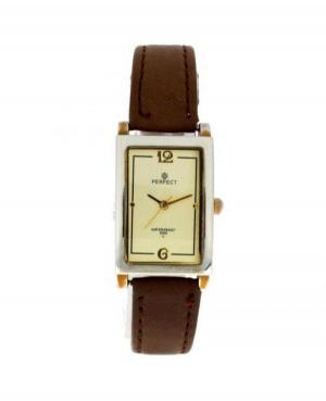 Women Classic Quartz Watch Perfect PRF-K07-013 Yellow Dial