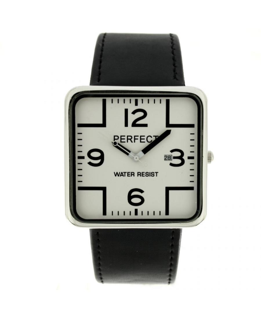 Men Fashion Classic Quartz Watch Perfect PRF-K07-017 White Dial