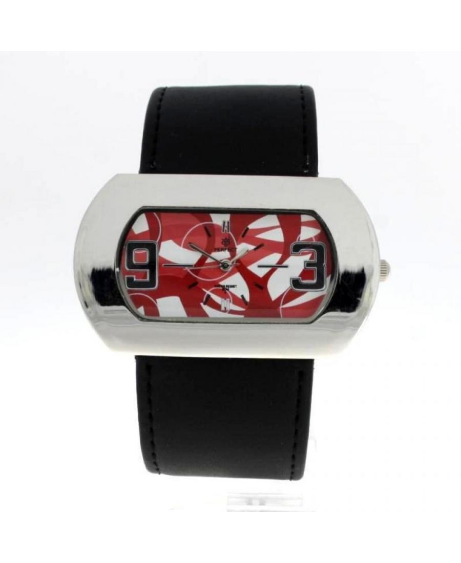 Kobiety Moda kwarcowy analogowe Zegarek PERFECT PRF-K07-014 Czerwony Dial 32mm