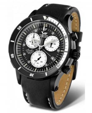 Mężczyźni sportowy Diver kwarcowy analogowe Zegarek Chronograf VOSTOK EUROPE 6S30-5104184 Biały Dial 48mm