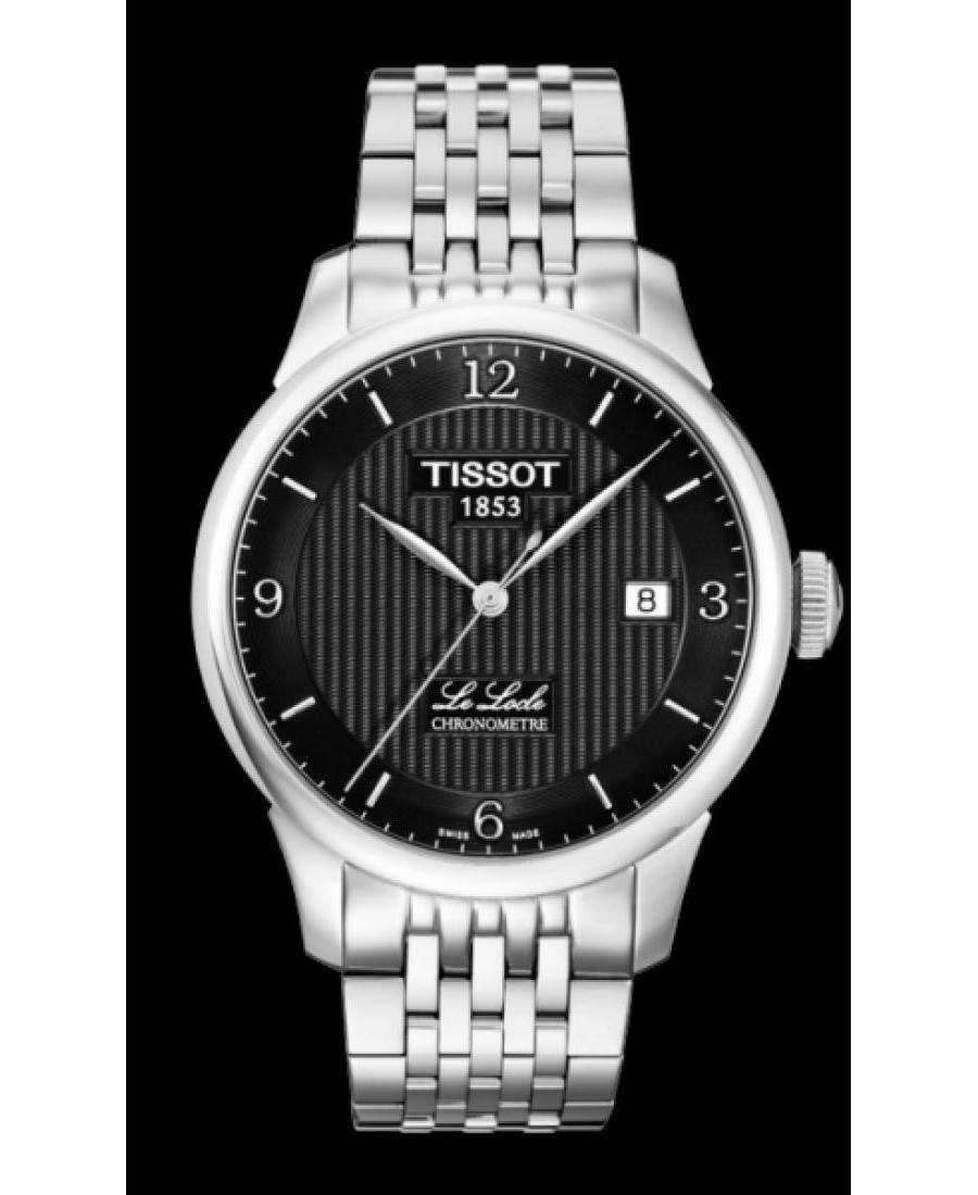 Men Luxury Swiss Automatic Analog Watch TISSOT T006.408.11.057.00 Black Dial 39.3mm