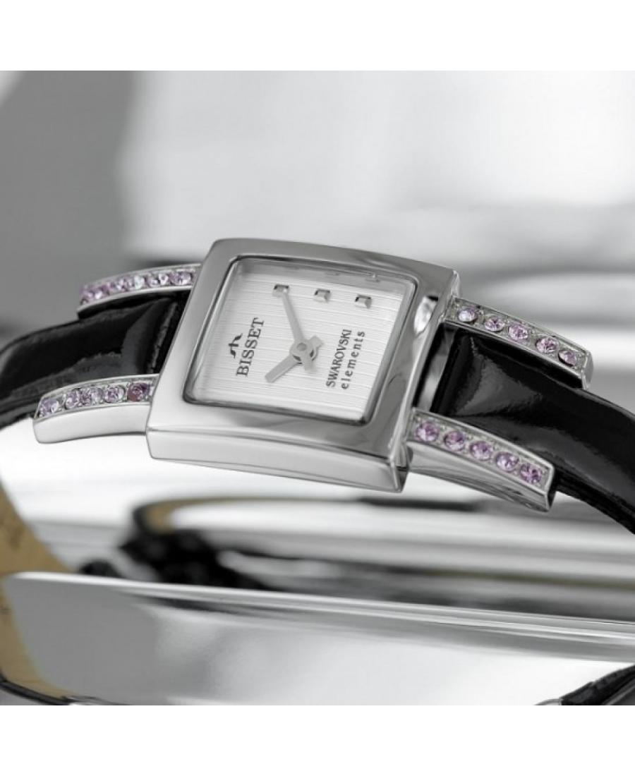 Women Swiss Fashion Quartz Watch Bisset BSAD20SISX03B1 White Dial