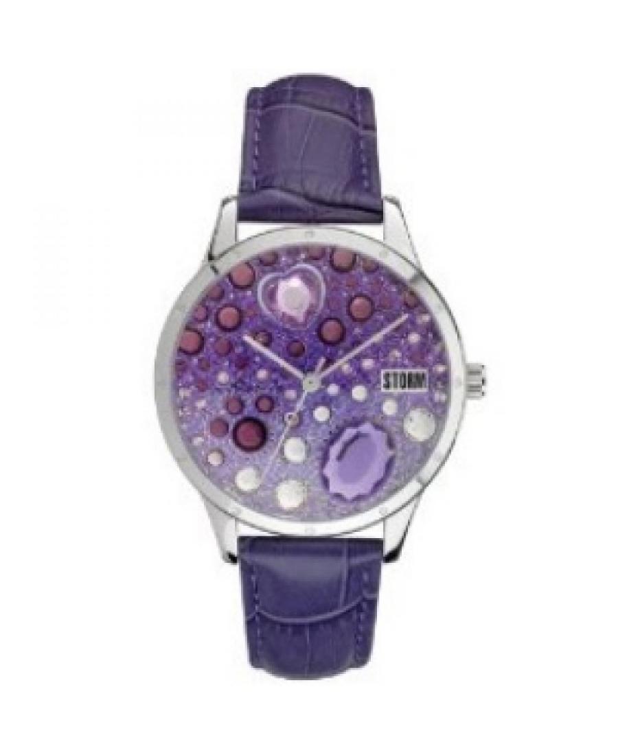Женские Fashion Кварцевый Часы STORM Gemi Violet Фиолетовый Dial 38mm