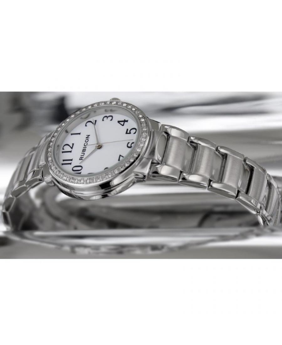 Kobiety klasyczny kwarcowy Zegarek Rubicon RNBC82SAWX03BX Biały Wybierz