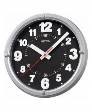RHYTHM CMG497NR19 настенные кварцевые часы Пластик Серебреного цвета