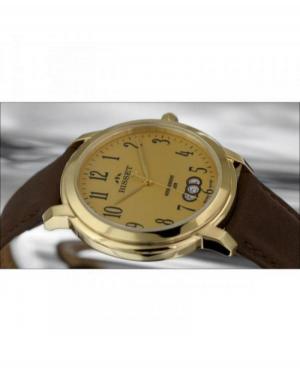 Mężczyźni klasyczny Szwajcar kwarcowy analogowe Zegarek BISSET BSCD59GAGX05BX Żółty Dial 40mm