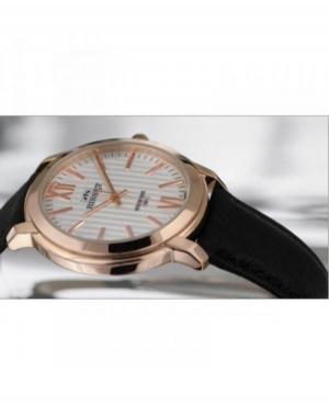 Mężczyźni klasyczny Szwajcar kwarcowy analogowe Zegarek BISSET BSCD58RISX05BX Biały Dial 44mm