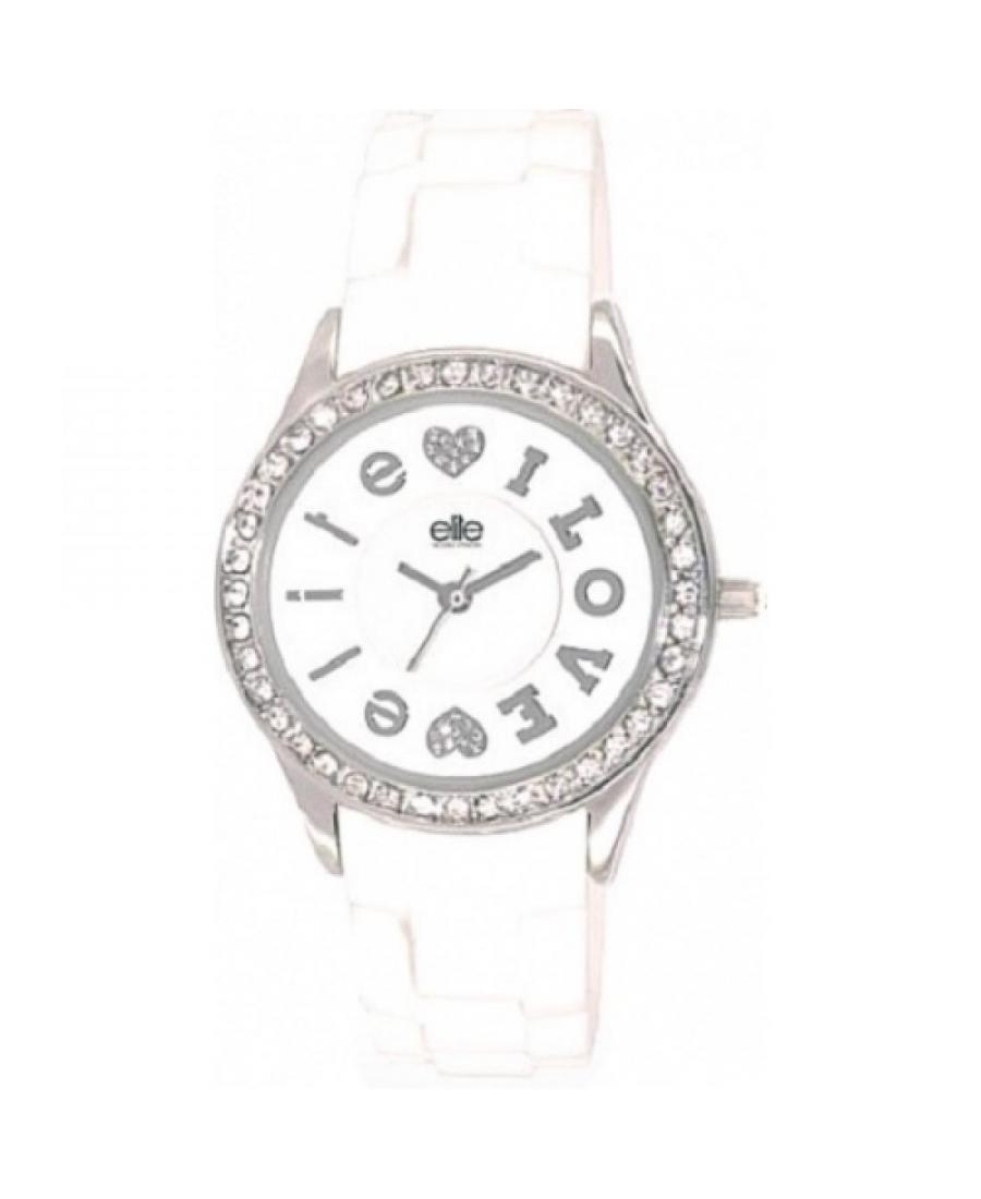 Kobiety Moda kwarcowy analogowe Zegarek E53409-201 Biały Dial 36mm