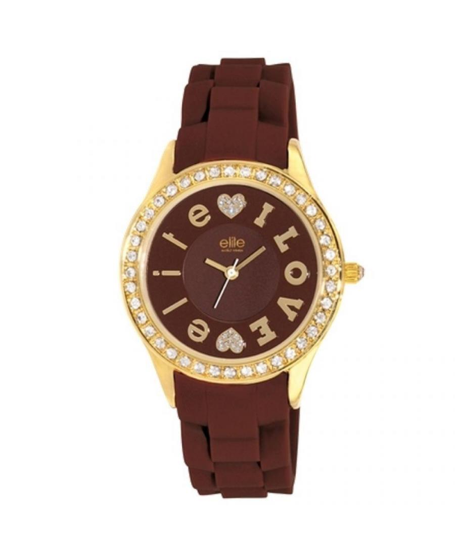 Kobiety Moda kwarcowy Zegarek E53409-105 Brązowy Wybierz