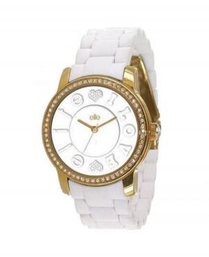 Kobiety Moda kwarcowy analogowe Zegarek E53409-101 Biały Dial 36mm