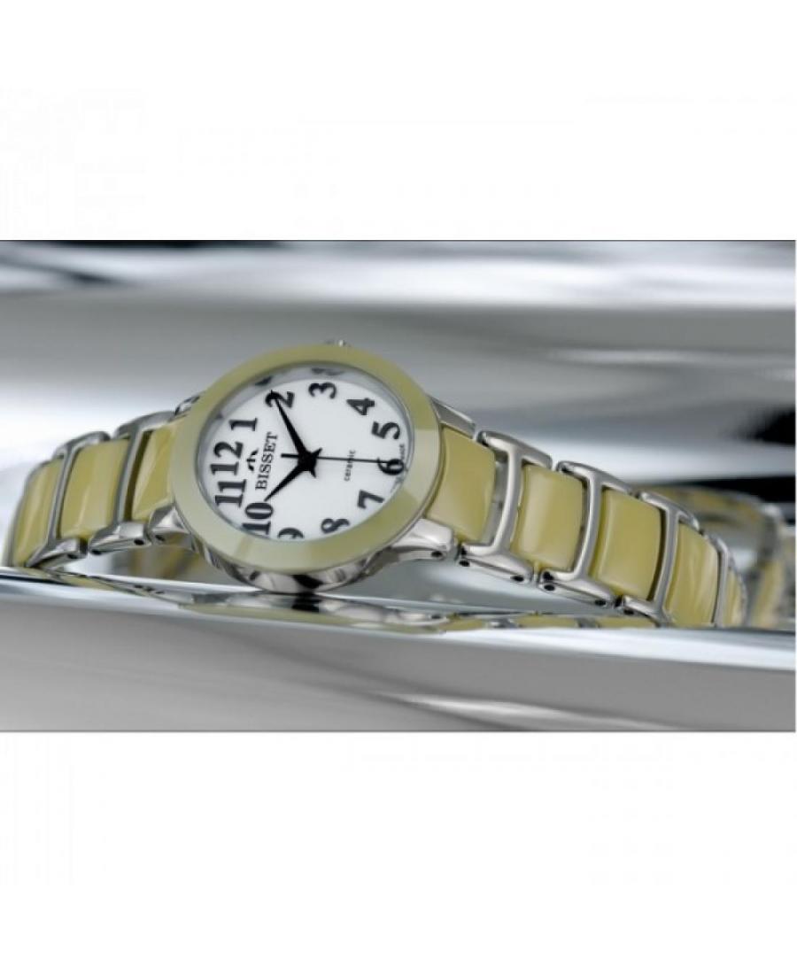 Kobiety Szwajcar klasyczny kwarcowy Zegarek Bisset BSPD73SAWX03BX Biały Wybierz