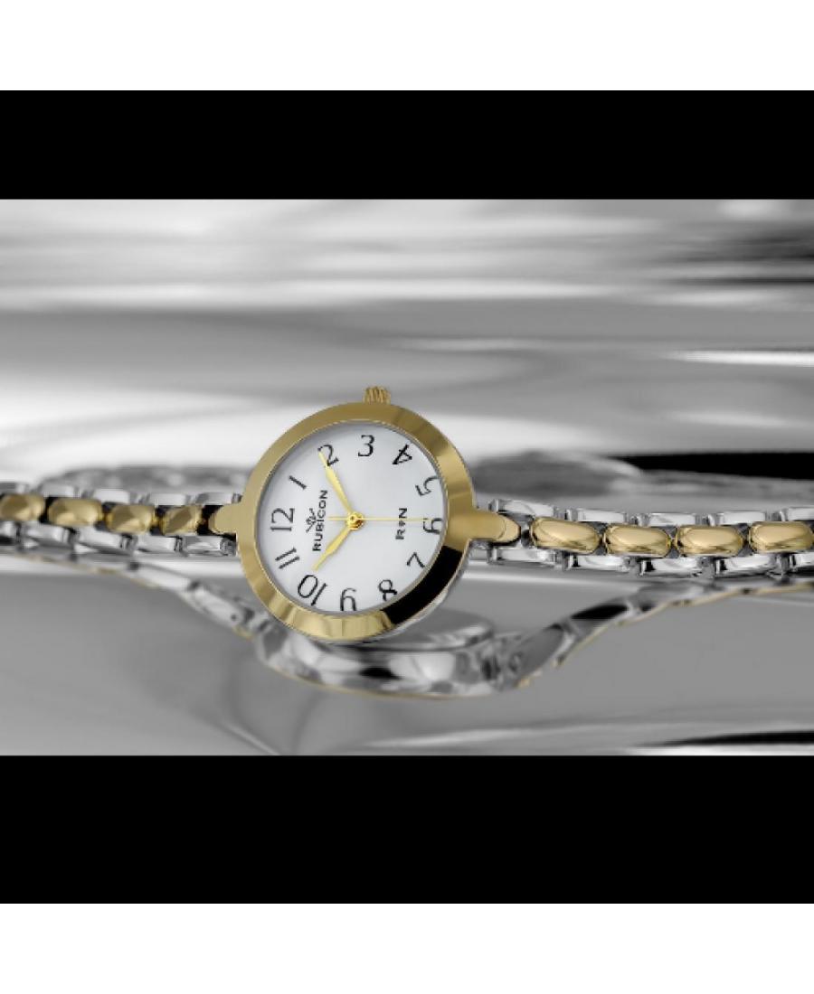 Kobiety klasyczny kwarcowy Zegarek Rubicon RNBC96TAWX03BX Biały Wybierz