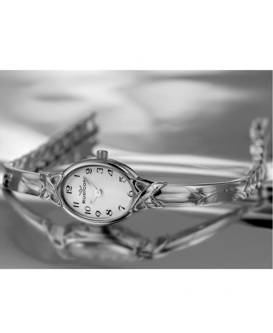 Kobiety klasyczny kwarcowy Zegarek Rubicon RNBC98SAWX03BX Biały Wybierz