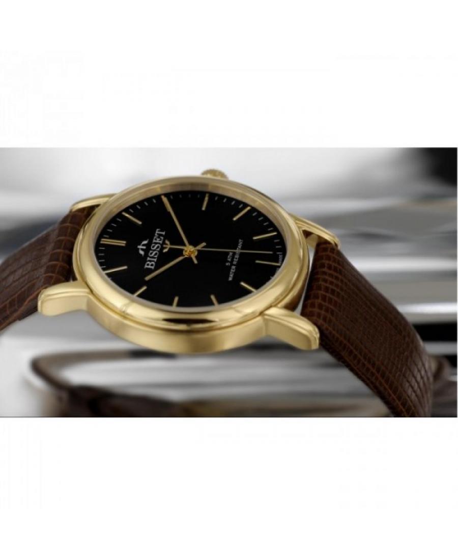 Men Swiss Classic Quartz Watch Bisset BSCD60GIBX05BX Black Dial