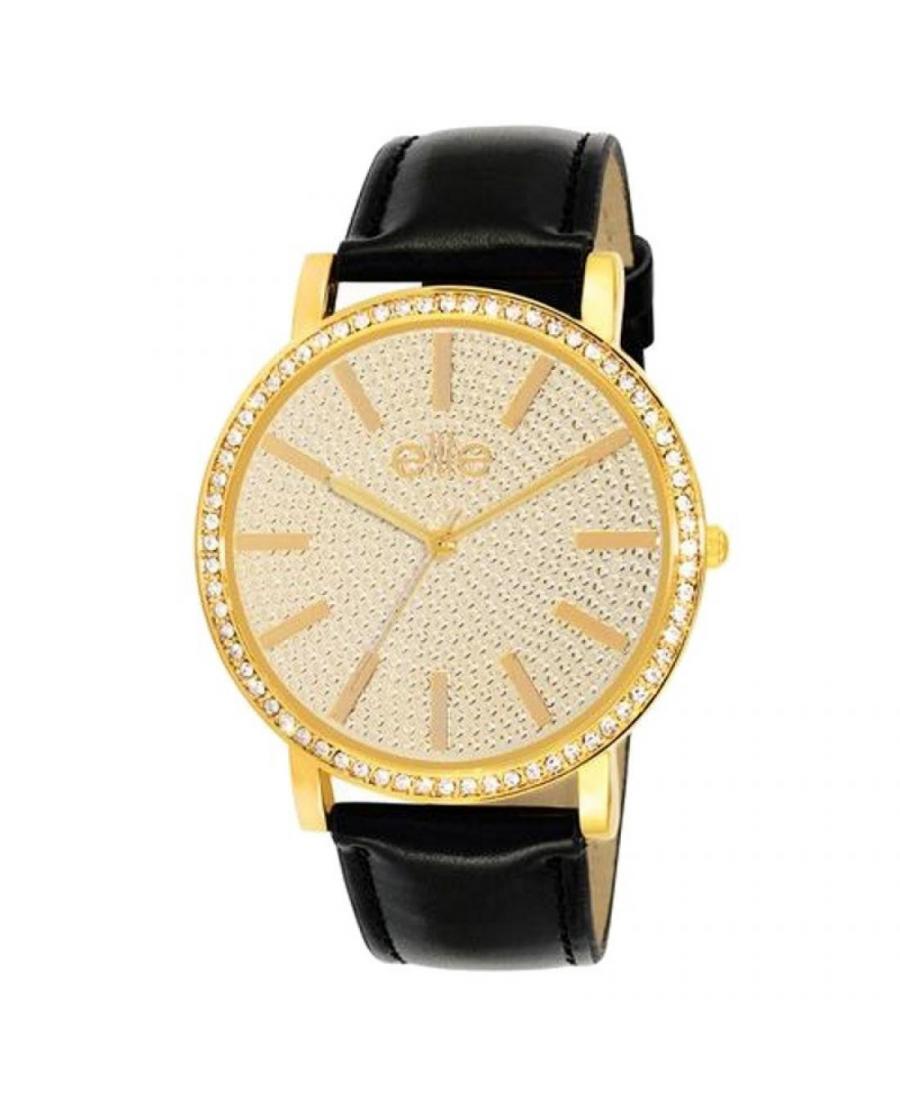 Kobiety Moda kwarcowy analogowe Zegarek E53702-102 Żółty Dial 40mm