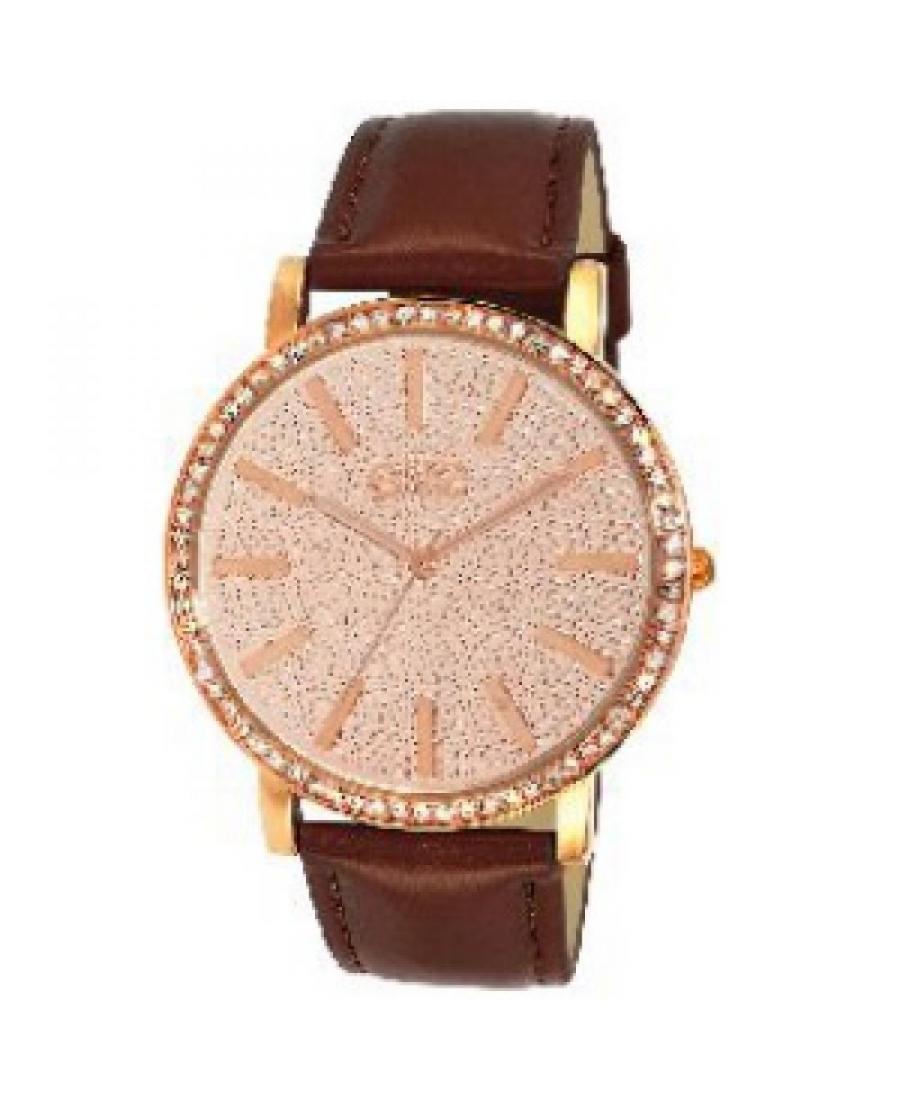Women Fashion Quartz Watch E53702-805 Pink Dial
