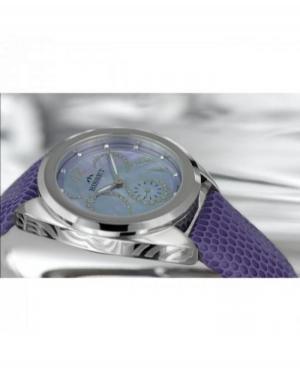 Женские Fashion Швейцарские Кварцевый Аналоговый Часы BISSET BSAD41SIMV03BX Фиолетовый Dial 33mm