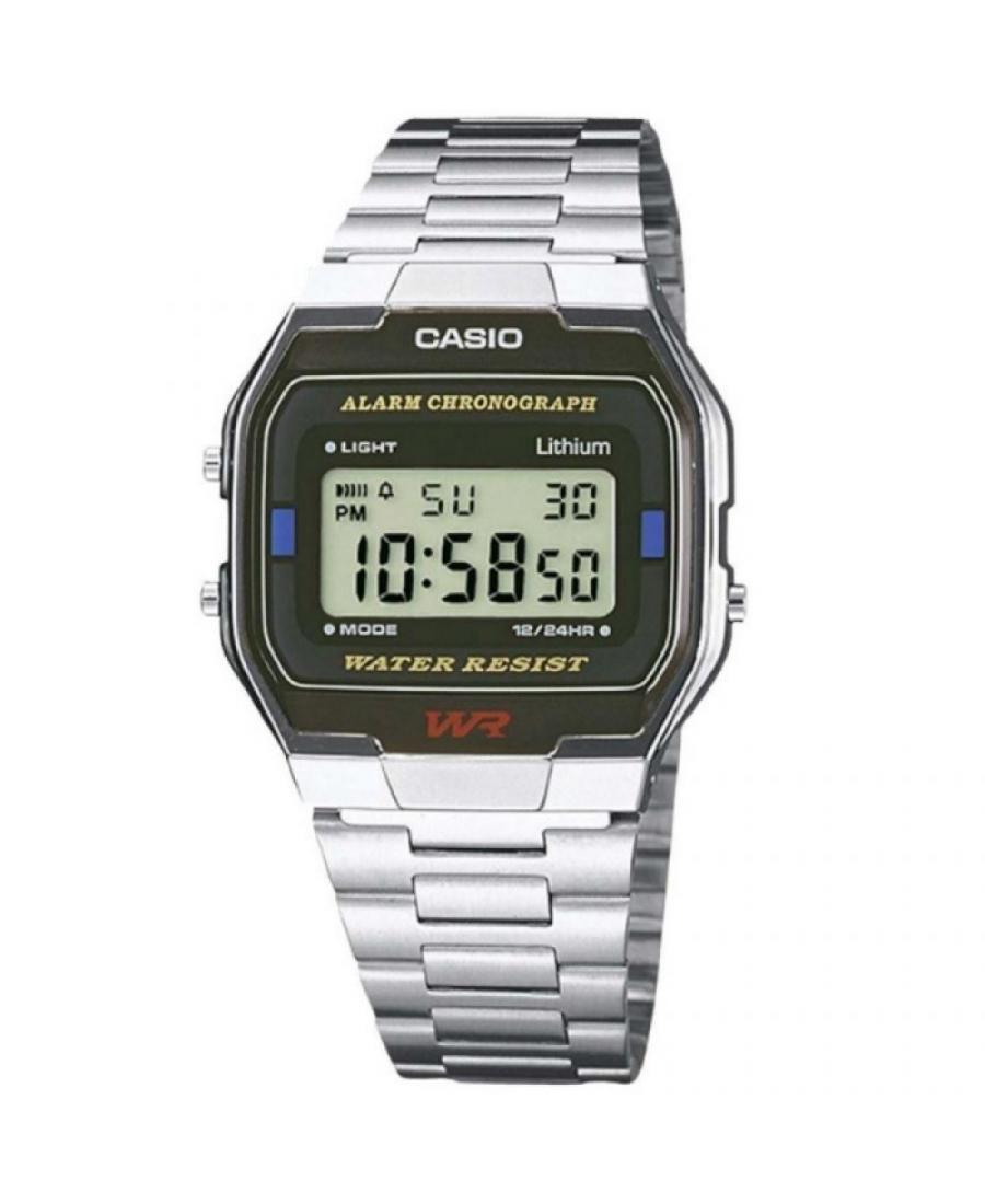 Men Japan Functional Quartz Watch Casio A163WA-1QES Black Dial