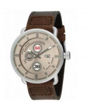 Men Fashion Quartz Analog Watch SLAZENGER SL.9.1175.1.01 Brown Dial 48mm