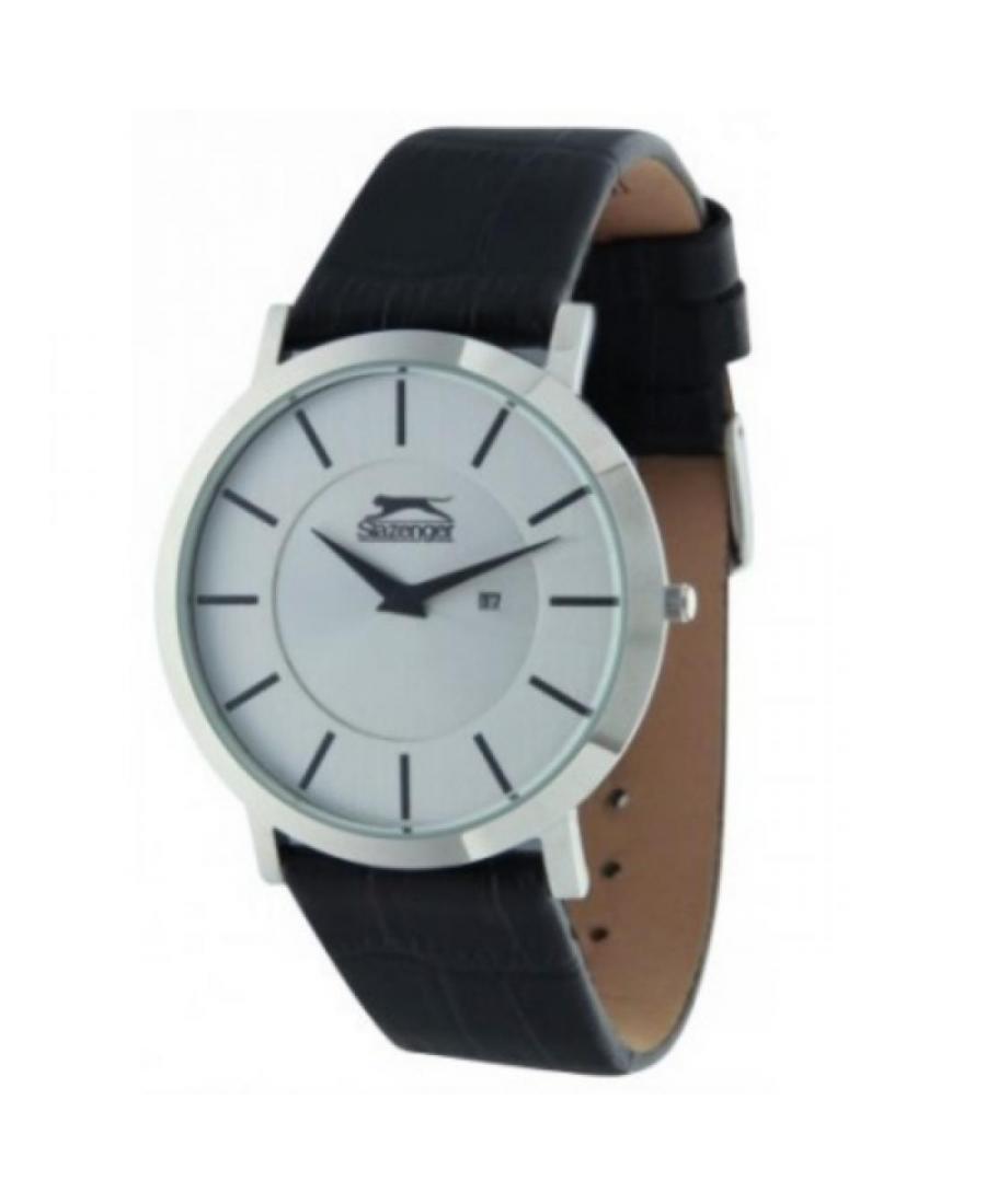 Mężczyźni klasyczny kwarcowy analogowe Zegarek SLAZENGER SL.9.872.1.Y1 Biały Dial 42mm