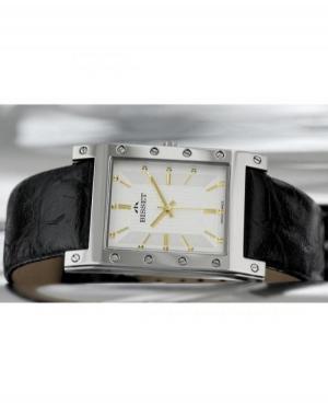 Mężczyźni Moda klasyczny Szwajcar kwarcowy analogowe Zegarek BISSET BSCC81SISG03BX Biały Dial 50mm