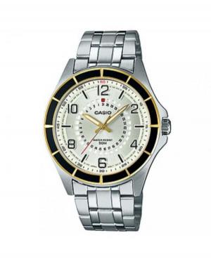 Men Classic Japan Quartz Watch CASIO MTF-118BD-9AVEF Yellow Dial 40mm