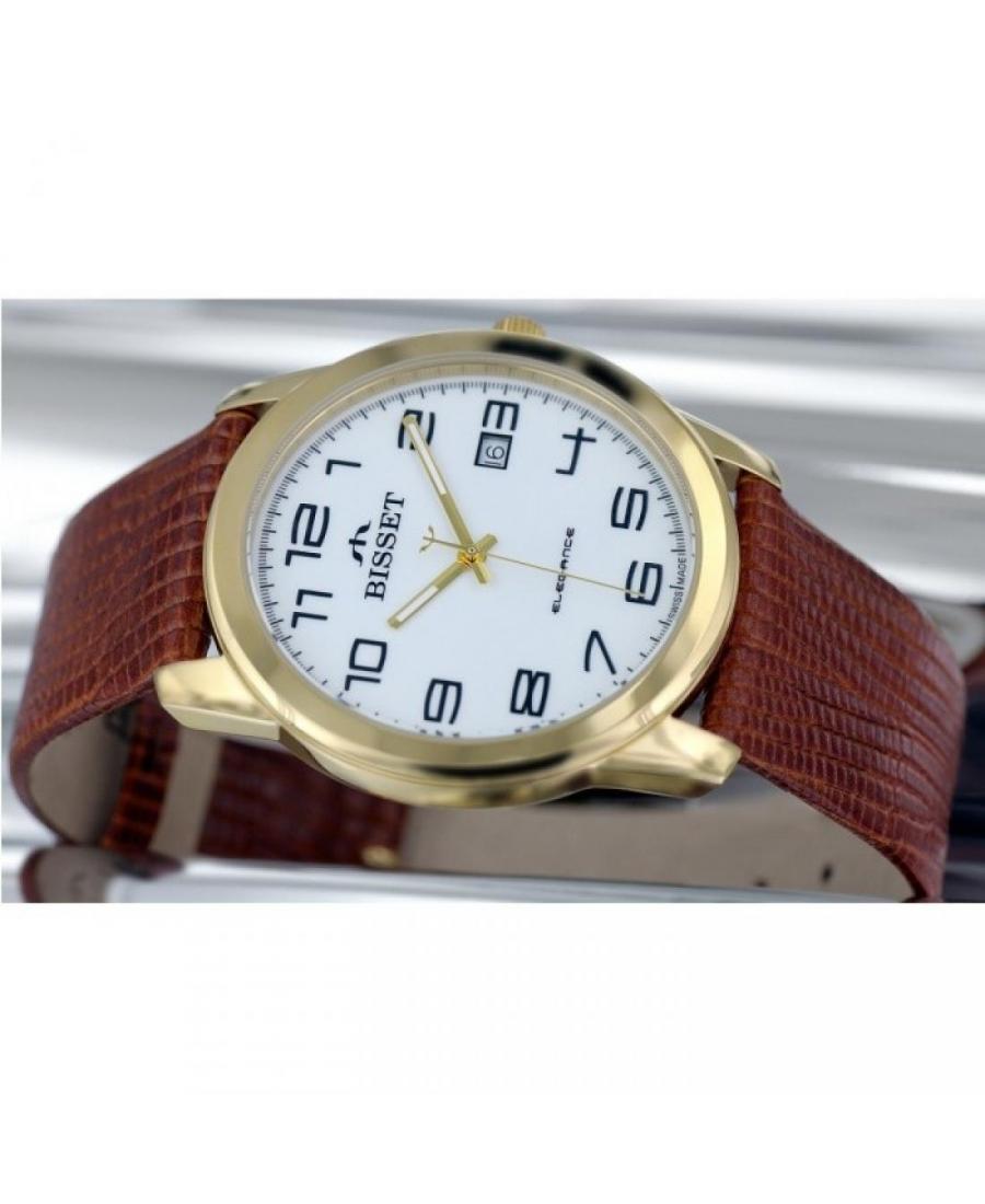 Men Swiss Classic Quartz Watch Bisset BSCC98GAWX03BX White Dial