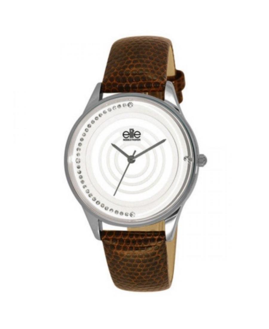Kobiety Moda kwarcowy analogowe Zegarek E53762-001 Biały Dial 37mm