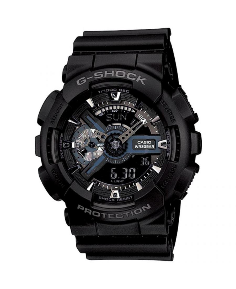 Men Sports Functional Diver Japan Quartz analogue-digital Watch Timer CASIO GA-110-1BER G-Shock Black Dial 55mm
