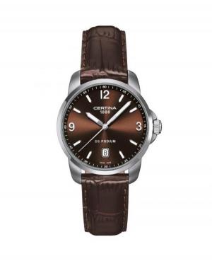 Men Swiss Fashion Quartz Watch Certina C001.410.16.297.00 Brown Dial