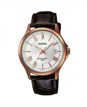Men Japan Classic Quartz Watch Casio MTP-1383RL-7AVEF Silver Dial