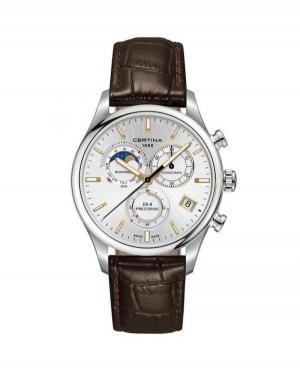 Men Fashion Luxury Swiss Quartz Analog Watch Chronograph CERTINA C033.450.16.031.00 Silver Dial 42mm