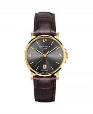 Men Swiss Fashion Quartz Watch Certina C017.410.36.087.00 Black Dial