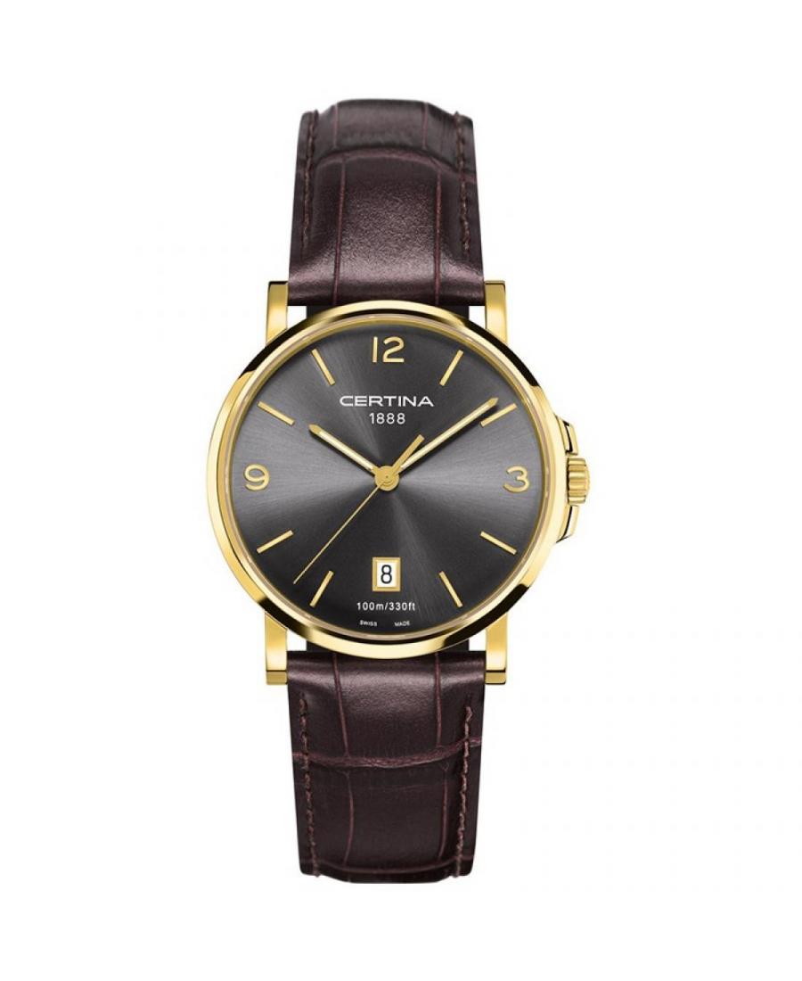 Men Swiss Fashion Quartz Watch Certina C017.410.36.087.00 Black Dial