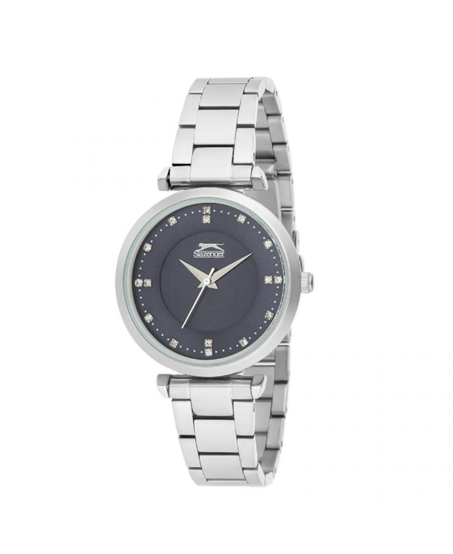 Kobiety Moda kwarcowy analogowe Zegarek SLAZENGER SL.9.1090.3.03 Niebieska Dial 35mm