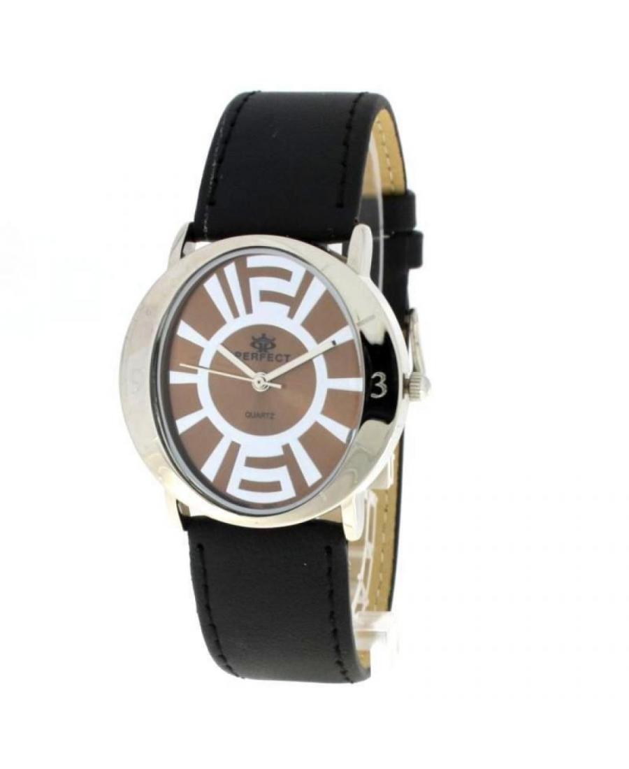 Mężczyźni Moda kwarcowy analogowe Zegarek PERFECT PRF-K06-043 Brązowy Dial 34mm