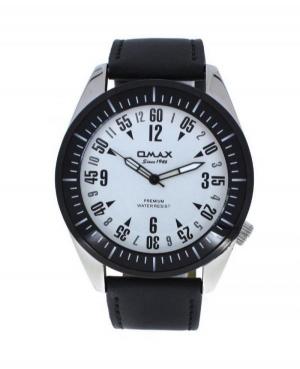 Men Classic Quartz Analog Watch OMAX LC04A62A Silver Dial 47mm