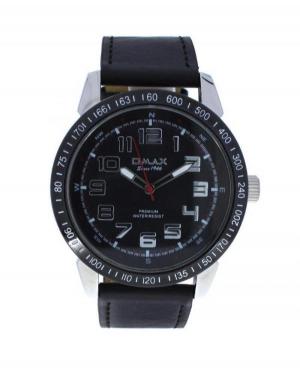 Men Classic Quartz Analog Watch OMAX LA03A22R Black Dial 48mm