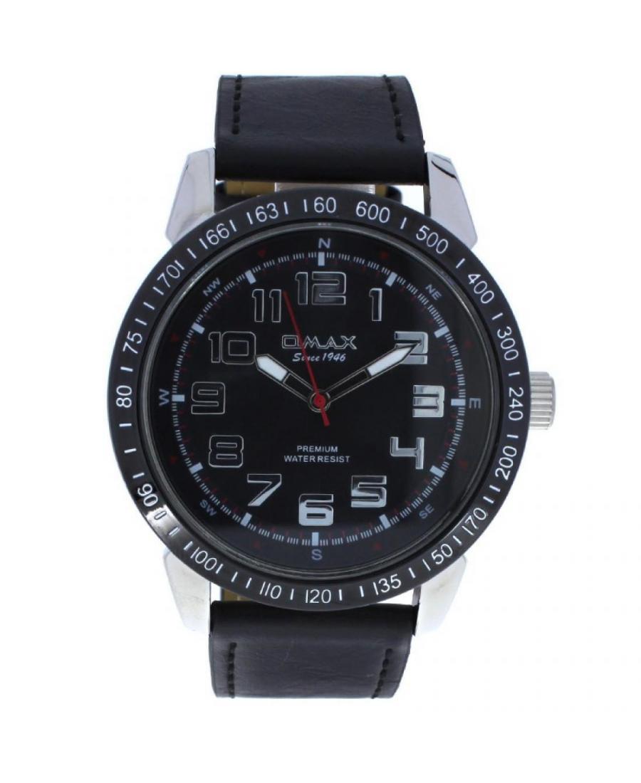 Men Classic Quartz Watch Omax LA03A22R Black Dial