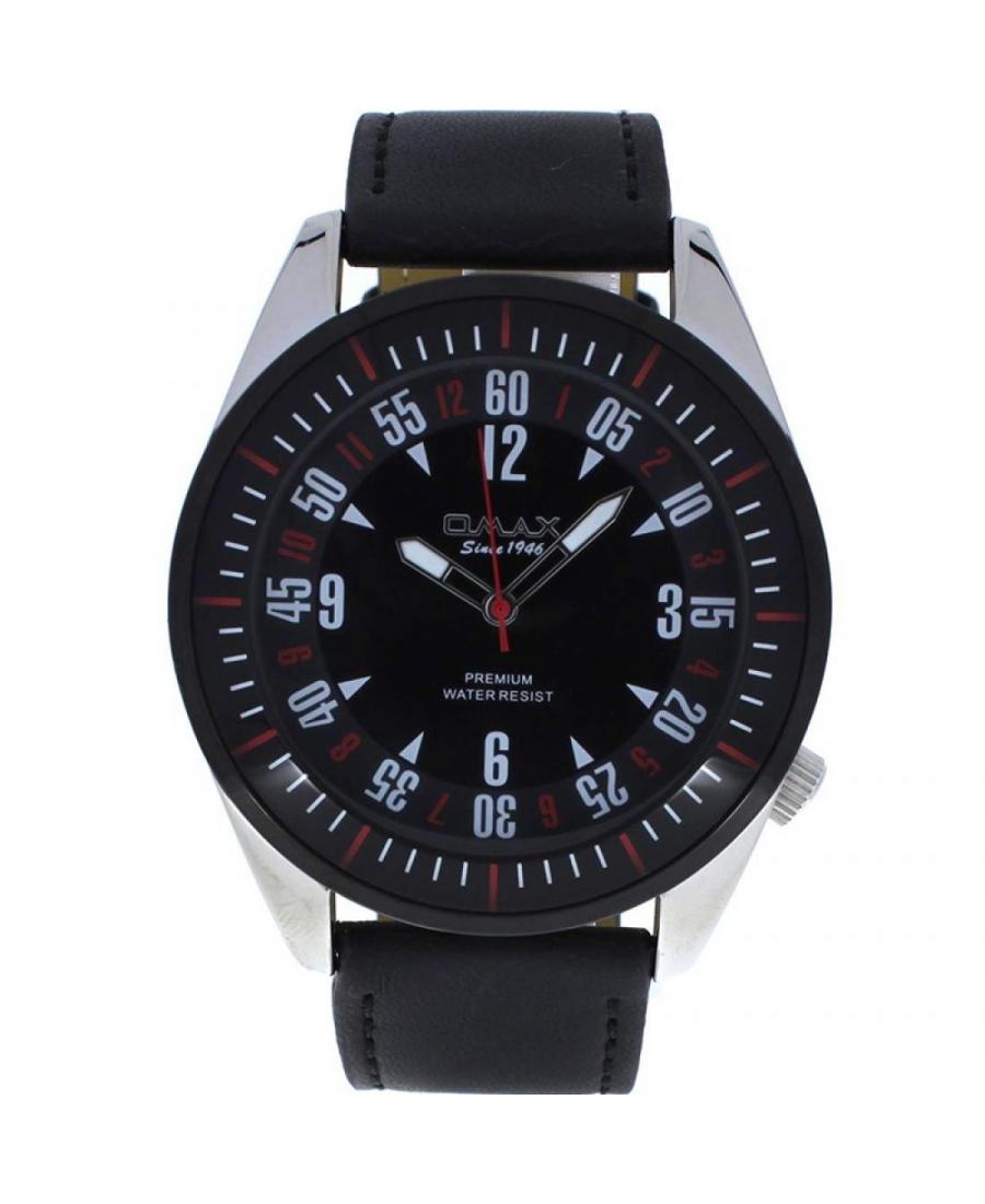Mężczyźni klasyczny kwarcowy analogowe Zegarek OMAX LC04A22A Czarny Dial 48mm