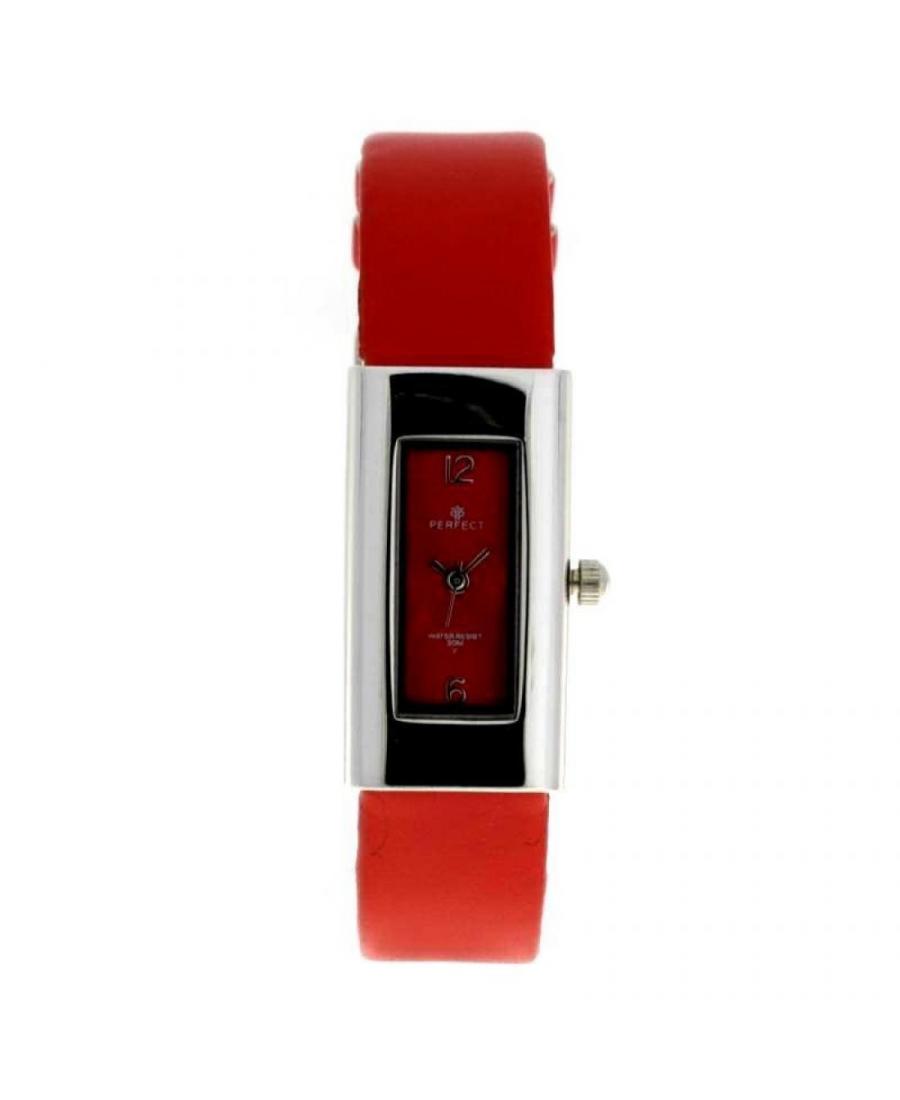 Женские Fashion Классические Кварцевый Аналоговый Часы PERFECT PRF-K01-022 Красный Dial 31mm