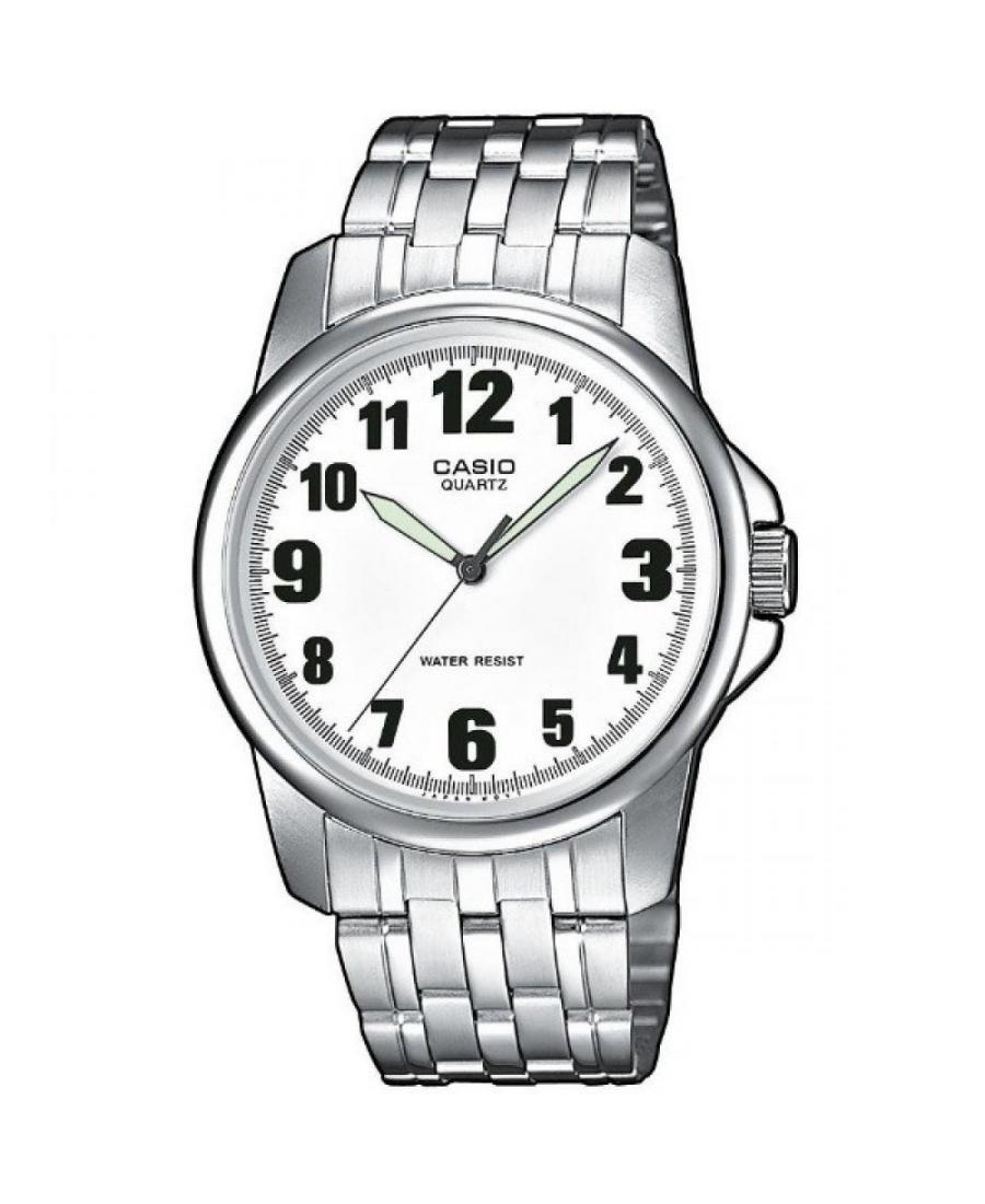 Men Classic Japan Quartz Analog Watch CASIO MTP-1260PD-7BEG White Dial 38mm
