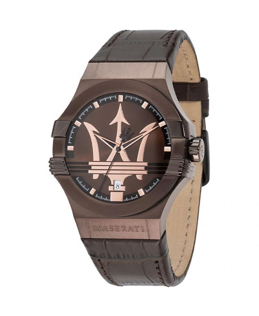 Men Classic Quartz Watch Maserati R8851108011 Brown Dial