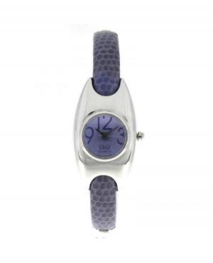 Женские Классические Японские Кварцевый Аналоговый Часы Q&Q G741-215 Фиолетовый Dial 32mm