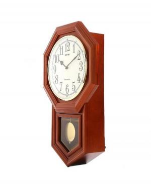 RHYTHM CMJ501FR06 настенные кварцевые часы Wood Kоричневый