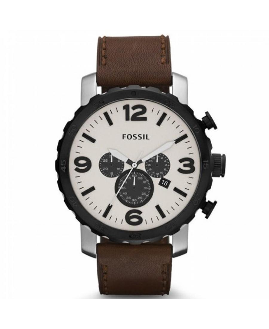 Men Fashion Quartz Watch Fossil JR1390 White Dial