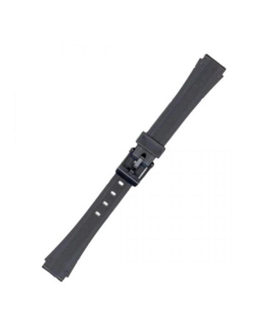 Watch Strap CASIO 00041588 Plastic / Rubber czarny Tworzywo sztuczne/guma Czarny 16 mm