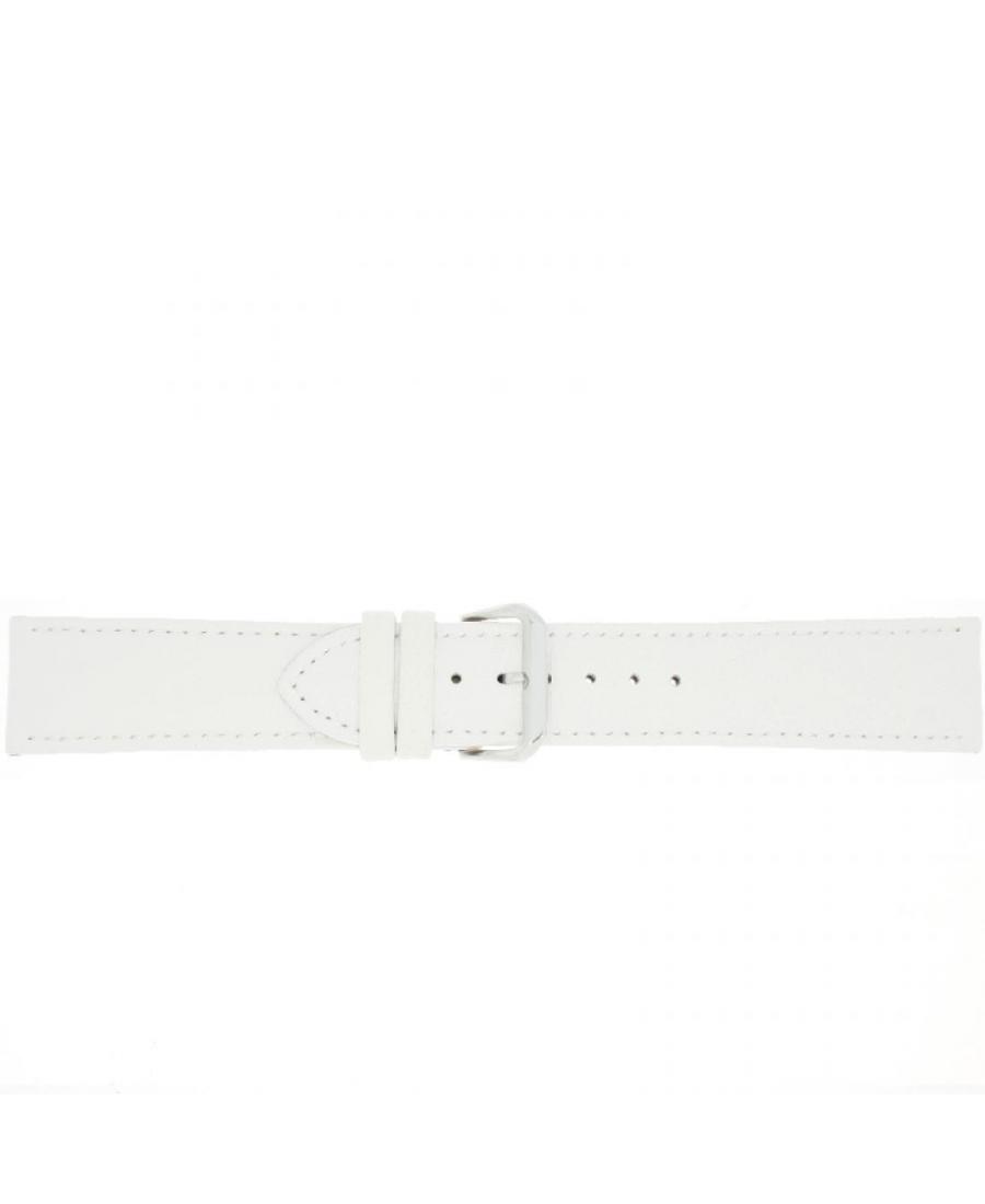 Watch Strap CONDOR Calf Leather 306R.09.22.W Skóra Skórzany Biały 22 mm